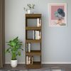 vidaXL Bücherregal/Raumteiler Honigbraun 40x35x135 Massivholz Kiefer 810852 Bild 3