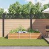 vidaXL Hochbeet Hellbraun 240 x 80 x 45 cm Verzinkter Stahl 42017335 Bild 4