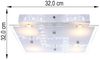 LED Deckenleuchte, Kristall, Glas, Alu, L 32 cm Bild 5