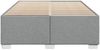 vidaXL Bettgestell ohne Matratze Hellgrau 140x200 cm Stoff 3284478 Bild 4