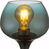 LED Tischleuchte, Metall-Chrom, Grün, H 20,5 cm Bild 4