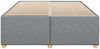 vidaXL Bettgestell ohne Matratze Hellgrau 160x200 cm Stoff 3284743 Bild 4