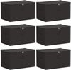 vidaXL Aufbewahrungsbox 6 pcs Anthrazit 55 x 35 x 32 cm Vliesstoff 42024584 Bild 2