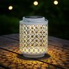 LED Solarleuchte, weiß, orientalisch, H 18 cm Bild 3