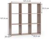 Raumteiler Nove Sonoma 104 x 108 cm Vicco Bild 2