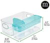 mDesign Sortierbox Aufbewahrung Organizer Babyartikel Kunststoff Transparent Bild 2