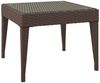 vidaXL Beistelltisch Braun 50x50x38 cm Poly Rattan und Hartglas 319403 Bild 5
