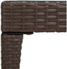 vidaXL Beistelltisch Braun 50x50x38 cm Poly Rattan und Hartglas 319403 Bild 2