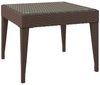 vidaXL Beistelltisch Braun 50x50x38 cm Poly Rattan und Hartglas 319403 Bild 4
