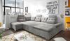 Couch NALO Sofa Schlafcouch Wohnlandschaft Bettsofa schlamm grau U-Form links Bild 2