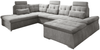 Couch NALO Sofa Schlafcouch Wohnlandschaft Bettsofa schlamm grau U-Form links Bild 5