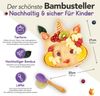 Kleinfuchs Kinderteller Bambus Einhorn Lila Bild 3