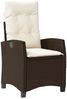 vidaXL 5-tlg. Garten-Essgruppe mit Kissen Braun Poly Rattan 3212775 Bild 5