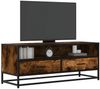 vidaXL TV-Schrank Räuchereiche 100x34,5x40 cm Holzwerkstoff und Metall 848816 Bild 1