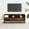 vidaXL TV-Schrank Räuchereiche 100x34,5x40 cm Holzwerkstoff und Metall 848816 Bild 3