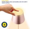 LED Tischleuchte, roségold, Aluminium, Touchdimmer, Akku, H 25 cm Bild 5