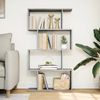 vidaXL Raumteiler-Bücherregal 4 Böden Betongrau 70x24x129 cm 858105 Bild 3