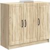 vidaXL Sideboard Sonoma-Eiche 89 x 34,5 x 77 cm Holzwerkstoff 895797 Bild 3