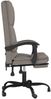 vidaXL Bürostuhl mit Massagefunktion Taupe Stoff, Drehbar [349673] Bild 4