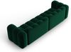 Micadoni Modulares Sofa Lupine 4-Sitzer Samtstoff Salvador Flaschengrün Bild 3