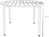 Vente-unique - MIRMANDE Garden dining set Metall Grün - B 110 cm x H 74 cm x L 110 cm Bild 5