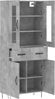 vidaXL Highboard Betongrau 69,5x34x180 cm Holzwerkstoff 3198565 Bild 4