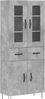 vidaXL Highboard Betongrau 69,5x34x180 cm Holzwerkstoff 3198565 Bild 2