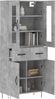 vidaXL Highboard Betongrau 69,5x34x180 cm Holzwerkstoff 3198565 Bild 3