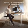 Desktronic HomePro Elektrisch höhenverstellbarer Schreibtisch 160x80cm Weiß/Grau mit Memory-Funktion, Anti-Kollisions Technologie, USB-A und USB-C-Ladeanschlüssen Bild 2