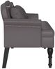 vidaXL Chesterfield Bank mit Kissen Grau 120,5 x 65 x 75 cm Kunstleder 42019282 Bild 5