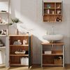 Badmöbel-Set Irma Grün/Goldkraft Eiche 3 Teile, mit Unterschrank 60 cm Vicco Bild 5
