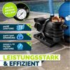 tillvex Sandfilteranlage 10 m³/h Filteranlage + 800g Filterbälle 7-Wege Ventil Poolfilter, Filterkessel mit Druckanzeige Sandfilter für Pool und Schwimmbecken Bild 4