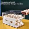 TUWENA Eierkorb Automatisch Rollender Eierspender,Doppelstöckig Eierhalter Stapelbarer Bild 4