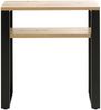 Konsole >23967< in schwarz-eiche, MDF, Metall - 70x75x28cm (BxHxT) Bild 2