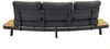 Loungesofa Madison 3-Sitzer Gartensofa Relaxsofa mit Ablagen Teakholz Bild 5