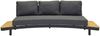 Loungesofa Madison 3-Sitzer Gartensofa Relaxsofa mit Ablagen Teakholz Bild 3