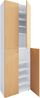 VCM Schuhschrank Lona 919223 Weiß / Buche H. 220 x B. 70 x T. 40cm Bild 2