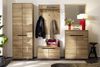 Garderoben-Set >ARAYA< (2-teilig) in Eiche teilmassiv - 79x195x40,5 (BxHxT) Bild 5