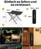 HOMECALL Klappstuhl Campingstuhl Faltbar 72 cm Hochlehner Luxus Klappstuhl (Fußablage fußhocker klappbar für Campingsessel Soft Touch Black Magic), 2,4KG Hocker Gepolstert Fußstütze für Sessel Garten- und Balkonstuhl Bild 4