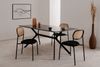 Esstisch >Onex< in Schiefer dunkel / schwarz - 180x75x90cm (BxHxT) Bild 4