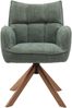 Armlehnstuhl >Marilla< (2er-Set) drehbar, Federkern, Chenille waldgrün - 59x86x65 (BxHxT) Bild 3