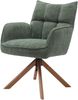 Armlehnstuhl >Marilla< (2er-Set) drehbar, Federkern, Chenille waldgrün - 59x86x65 (BxHxT) Bild 2