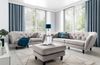 Sofa Designersofa CHARLOTTE 2-Sitzer in Stoff Matt Velvet Cappuccino Bild 3