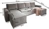 Masseno Ecksofa ASPRA mit Schlaffunktion U-Form, Sofa mit Bettkasten Bild 3