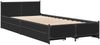 vidaXL Bettgestell mit Schubladen Schwarz 90x200 cm Holzwerkstoff 3279967 Bild 3