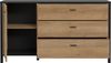 FORTE High Rock Sideboard, Holzwerkstoff, Schwarz/Braun, 151,3 x 85,1 x 40,2 cm Bild 4