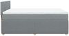 vidaXL Boxspringbett mit Matratze Hellgrau 140x190 cm Stoff 3287451 Bild 5