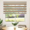 vidaXL Doppelrollo Sandbraun 150x100 cm Stoffbreite 145,9 cm Polyester 4014531 Bild 2