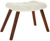 vidaXL Relaxsessel mit Hocker Creme Samt 4016830 Bild 5