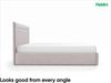 MEBLINI Polsterbett 180x200 mit Lattenrost und Matratze – BELORDI – Grün Samt – Doppelbett mit Bettkasten - Stauraumbett - Kopfteil Bett mit Stauraum Bild 5